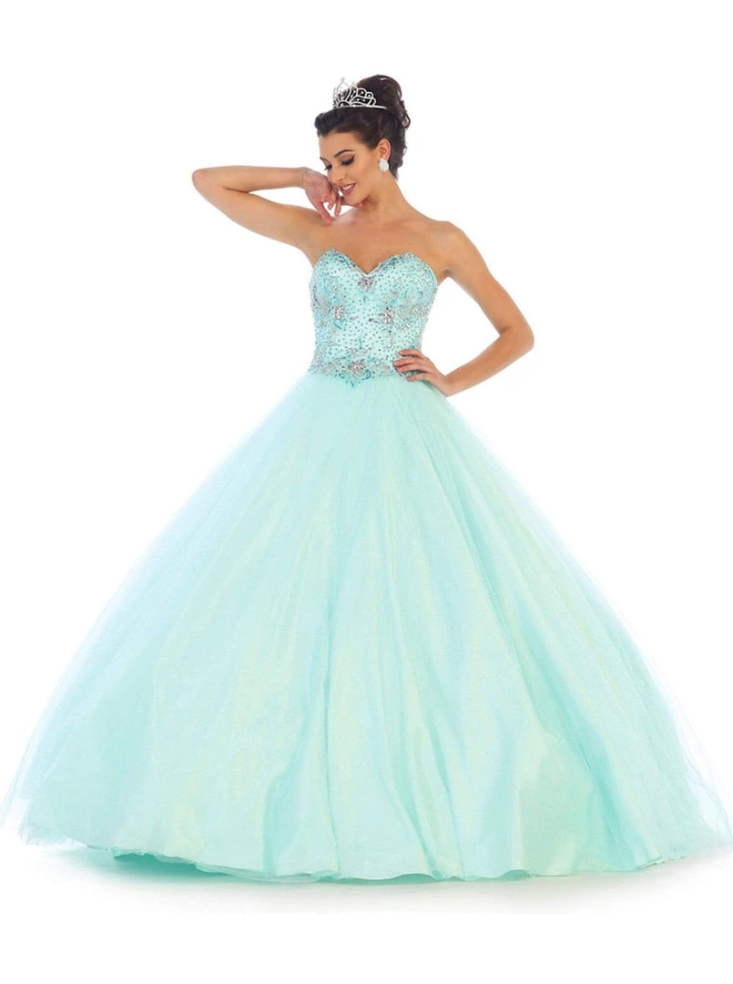 Formal Gowns May Queen - Strapless Sweetheart Evening Gown 3 Formal Gowns May Queen - Strapless Sweetheart Evening Gown