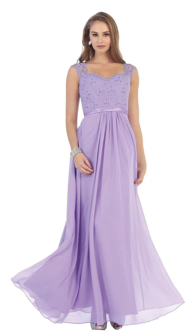May Queen - Stunning Embellished Sweetheart Neck Chiffon A-Line Evening Dress 11 May Queen - Stunning Embellished Sweetheart Neck Chiffon A-Line Evening Dress
