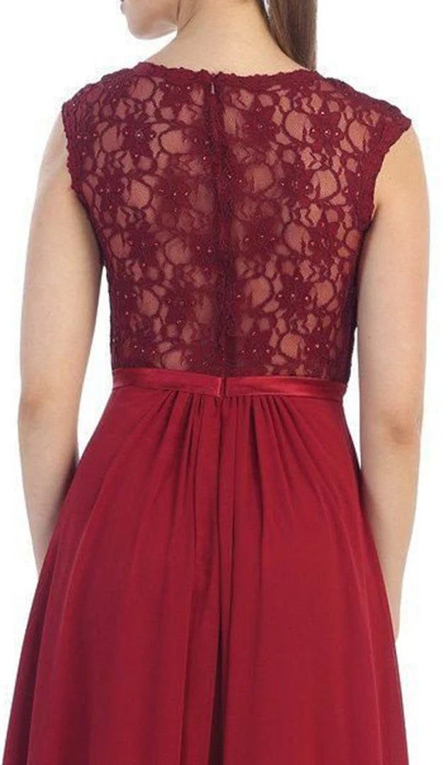 May Queen - Stunning Embellished Sweetheart Neck Chiffon A-Line Evening Dress 6 May Queen - Stunning Embellished Sweetheart Neck Chiffon A-Line Evening Dress