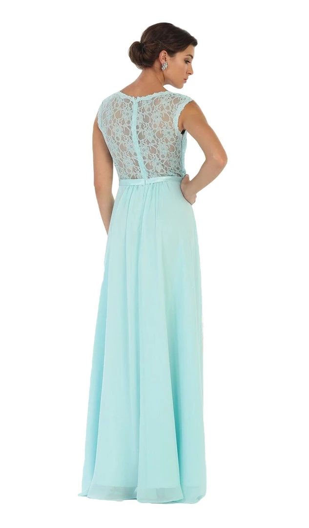 May Queen - Stunning Embellished Sweetheart Neck Chiffon A-Line Evening Dress 7 May Queen - Stunning Embellished Sweetheart Neck Chiffon A-Line Evening Dress