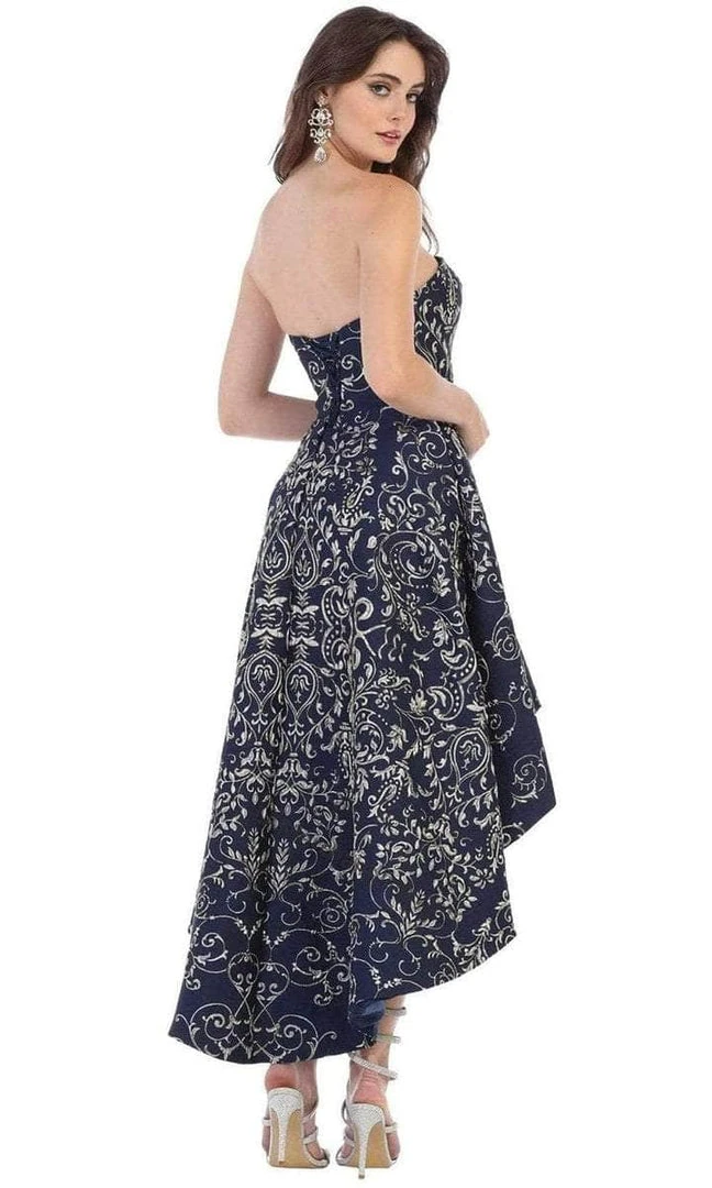 May Queen - Sweetheart Embroidered Metallic Scrolls RQ7672 - 1 Pc Blush In Size 16 Available Cocktail Dresses 8 May Queen - Sweetheart Embroidered Metallic Scrolls RQ7672 - 1 Pc Blush In Size 16 Available Cocktail Dresses