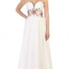May Queen - Sweetheart Floral Empire Evening Gown Formal Gowns