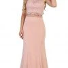 Formal Gowns May Queen - Two Piece Embellished Sheath Evening Dress