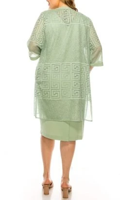 Plus Size Dresses Maya Brooke - 29140 Two Piece Column Midi Dress