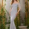 MGNY By Mori Lee - 71902 Beaded Off-Shoulder Jersey Dress Formal Gowns 2 MGNY By Mori Lee - 71902 Beaded Off-Shoulder Jersey Dress Formal Gowns