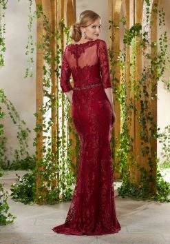 MGNY By Mori Lee - 71924 Embroidered V-neck Trumpet Dress 5 MGNY By Mori Lee - 71924 Embroidered V-neck Trumpet Dress