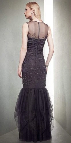 Formal Gowns MIGNON - Illusion Ornate Mesh Trumpet Gown VM1364