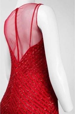 MIGNON - Sequined Illusion Trumpet Gown VM1398