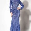 MNM Couture - 10593 Bejeweled Illusion Bateau Trumpet Dress Formal Gowns 2 MNM Couture - 10593 Bejeweled Illusion Bateau Trumpet Dress Formal Gowns