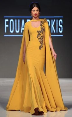 MNM Couture - 2290 Embellished High Neck Trumpet Dress Formal Gowns