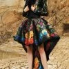 Cocktail Dresses MNM Couture - 2355 Fantasy Floral Cocktail Dress With Bolero Jacket
