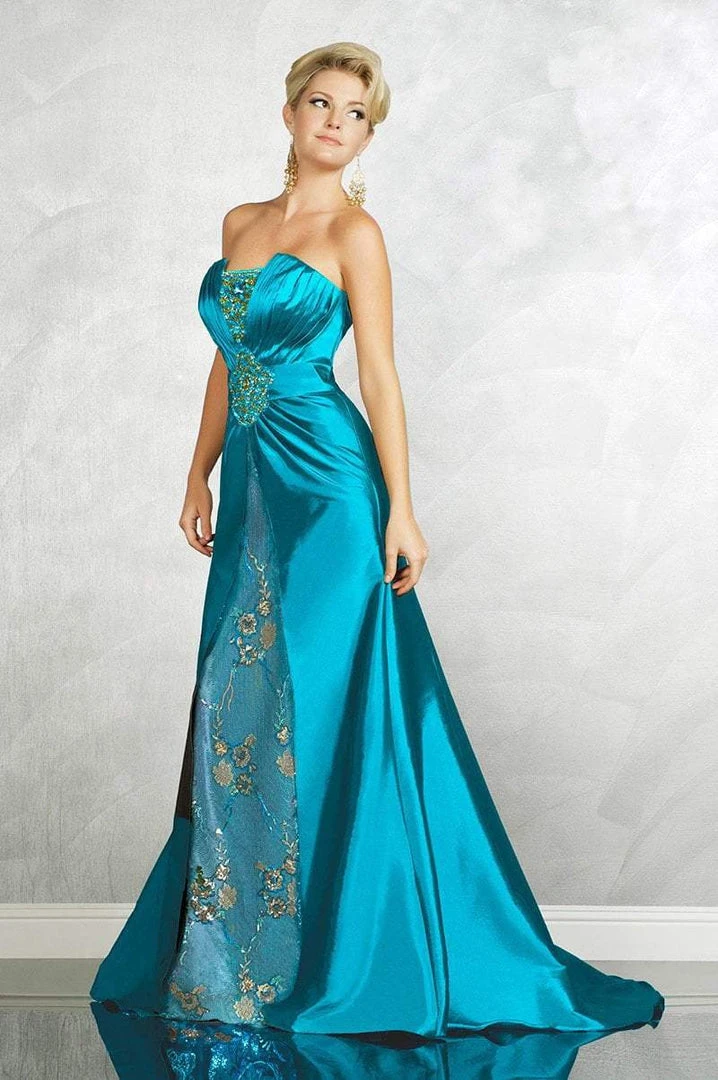 MNM Couture - 6538 Strapless Embellished Taffeta Gown Formal Gowns 5 MNM Couture - 6538 Strapless Embellished Taffeta Gown Formal Gowns