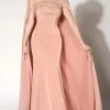 MNM COUTURE - Embellished Illusion Caped Gown 10840 Formal Gowns