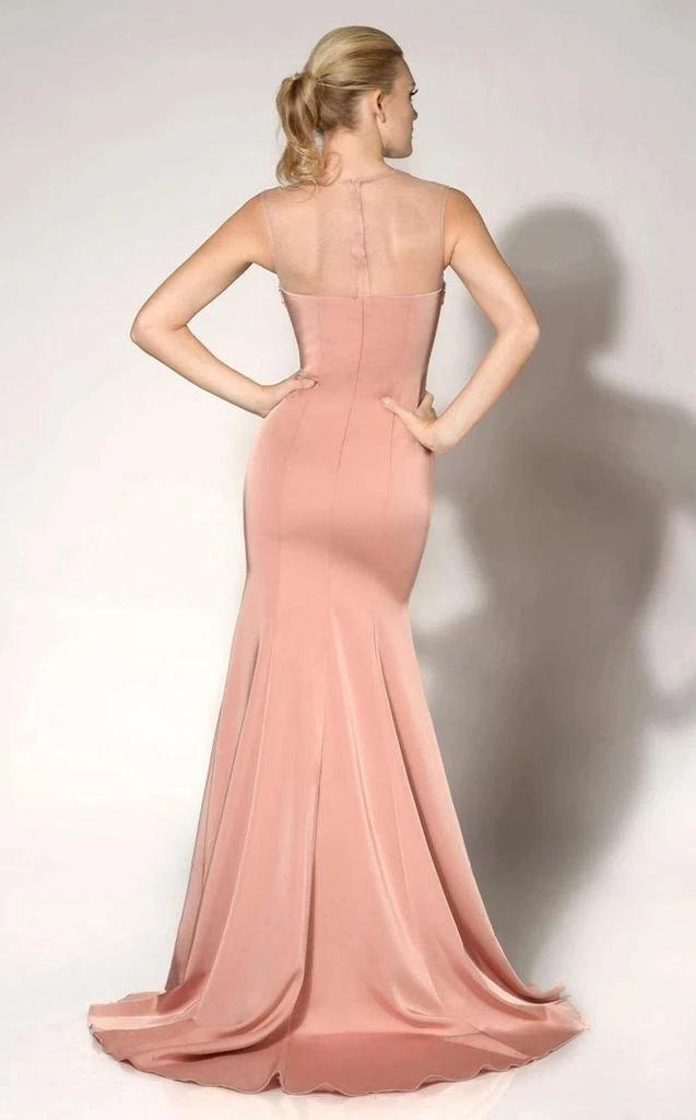 MNM COUTURE - Embellished Illusion Caped Gown 10840 Formal Gowns 5 MNM COUTURE - Embellished Illusion Caped Gown 10840 Formal Gowns