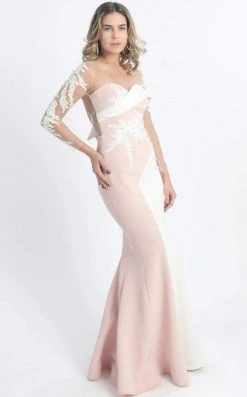 Formal Gowns MNM Couture - Embroidered Panel Gown G0747