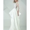 MNM Couture - G0693 Sheer Quarter-Length Sleeve Evening Gown 2 MNM Couture - G0693 Sheer Quarter-Length Sleeve Evening Gown