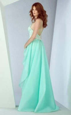 MNM Couture - G0836 Embroidered Ruffle Overlay Skirt Dress Formal Gowns