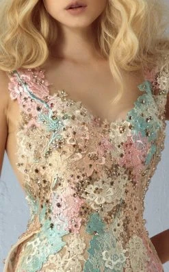 MNM Couture - G0863 Bejeweled Blossom Appliqued Mermaid Gown Formal Gowns 7 MNM Couture - G0863 Bejeweled Blossom Appliqued Mermaid Gown Formal Gowns