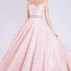 MNM COUTURE - M0060 Strapless Sweetheart Bodice Long Lace Gown Formal Gowns