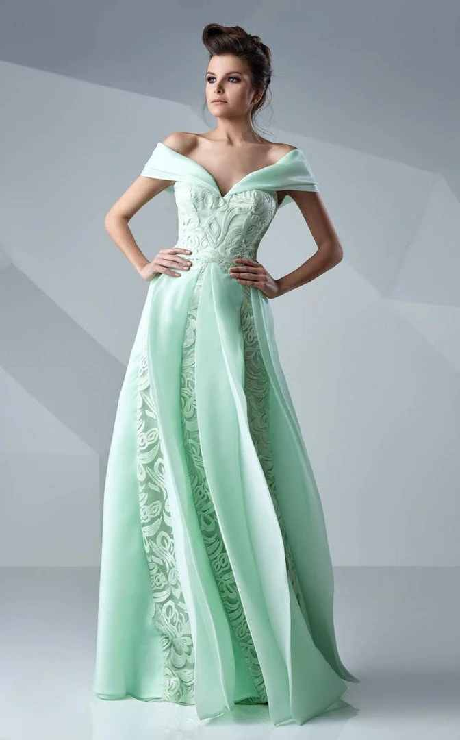 MNM Couture - Off Shoulder A Line Long Gown G0622 Formal Gowns 3 MNM Couture - Off Shoulder A Line Long Gown G0622 Formal Gowns