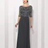 Formal Gowns Mon Cheri 216684 Chiffon A-line Dress - 1 Pc Charcoal In Size 6 Available