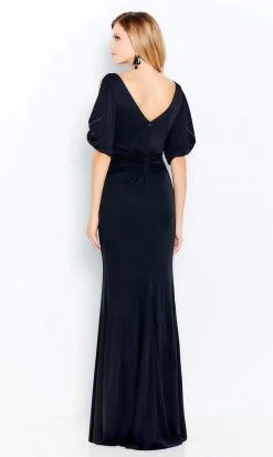 Mon Cheri - Bateau Sheath Evening Gown 120609 - 1 Pc Royal Blue In Size 8 Available Formal Gowns