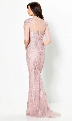 Mon Cheri - Embroidered Lace Formal Dress 219971 - 2 Pc Rose In Size 14 And 16 Available 9 Mon Cheri - Embroidered Lace Formal Dress 219971 - 2 Pc Rose In Size 14 And 16 Available