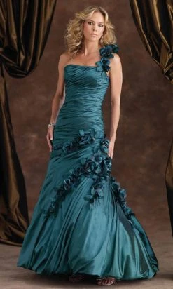 Montage By Mon Cheri - 110940 Floral Appliqued Mermaid Evening Gown Formal Gowns