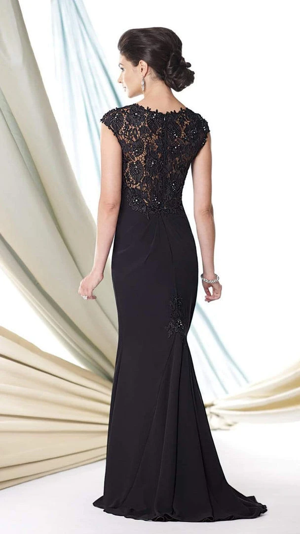 Montage By Mon Cheri - 114926 Chiffon Venise Lace Dress - 1 Pc Pink In Size 14 Available 5 Montage By Mon Cheri - 114926 Chiffon Venise Lace Dress - 1 Pc Pink In Size 14 Available