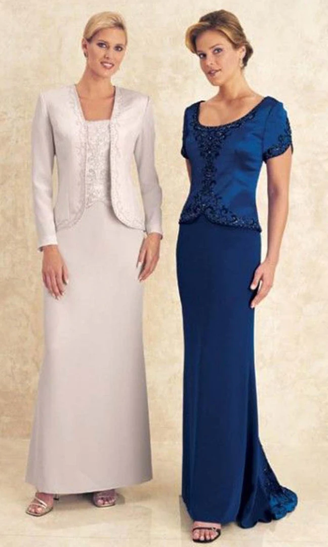 Montage By Mon Cheri - 14908 Beaded Embroidery Trim Dress With Jacket 3 Montage By Mon Cheri - 14908 Beaded Embroidery Trim Dress With Jacket