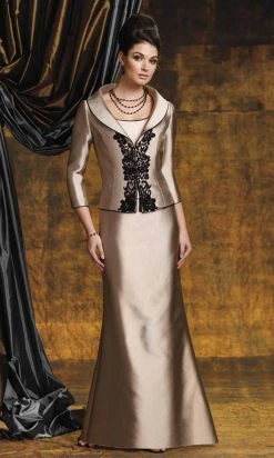 Montage By Mon Cheri - 211952 Scoop Dress With Jacket