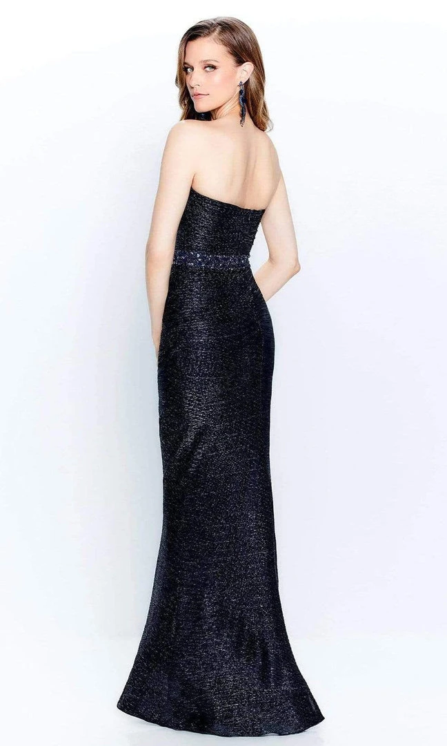 Montage By Mon Cheri - Strapless Fitted Evening Dress 120902 - 1 Pc Navy In Size 20 Available 4 Montage By Mon Cheri - Strapless Fitted Evening Dress 120902 - 1 Pc Navy In Size 20 Available