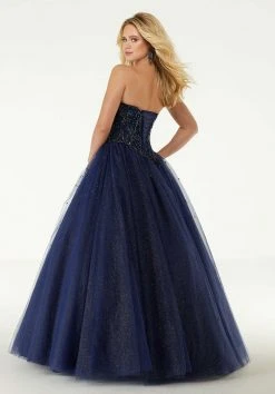 Mori Lee - 45008 Bejeweled Strapless Sweetheart Glitter Ballgown Formal Gowns 7 Mori Lee - 45008 Bejeweled Strapless Sweetheart Glitter Ballgown Formal Gowns