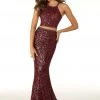 Formal Gowns Mori Lee - 45038 Sequin Embellished Two Piece Dress 1 Formal Gowns Mori Lee - 45038 Sequin Embellished Two Piece Dress