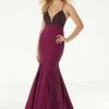 Formal Gowns Mori Lee - 45039 Beaded Plunging V-Neck Mermaid Dress 2 Formal Gowns Mori Lee - 45039 Beaded Plunging V-Neck Mermaid Dress