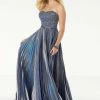 Mori Lee - 45063 Crystal Beaded Sweetheart Pleated A-line Dress 2 Mori Lee - 45063 Crystal Beaded Sweetheart Pleated A-line Dress