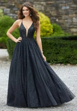 Mori Lee - 45068 Beaded Deep V-neck Ballgown 10 Mori Lee - 45068 Beaded Deep V-neck Ballgown