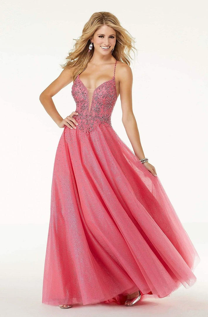 Formal Gowns Mori Lee - 45070 Beaded Open Back A-line Dress 3 Formal Gowns Mori Lee - 45070 Beaded Open Back A-line Dress