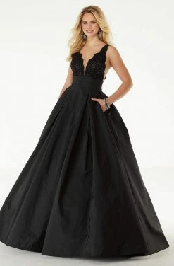 Formal Gowns Mori Lee - 45080 Beaded Taffeta Long Ballgown