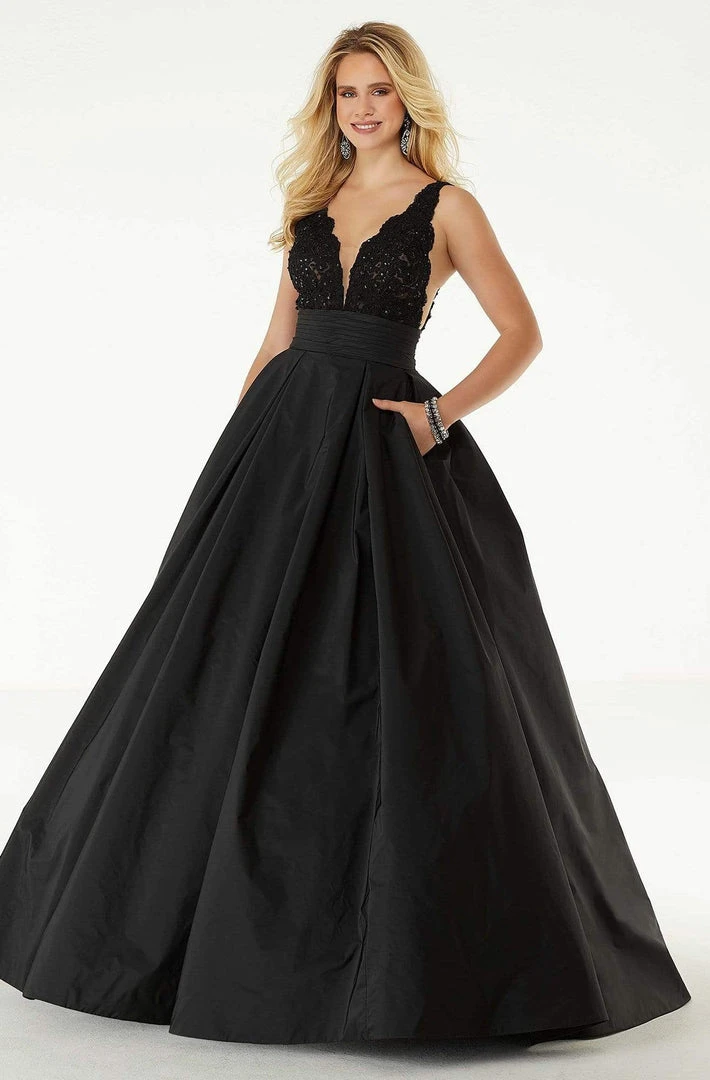 Formal Gowns Mori Lee - 45080 Beaded Taffeta Long Ballgown 3 Formal Gowns Mori Lee - 45080 Beaded Taffeta Long Ballgown