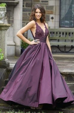 Formal Gowns Mori Lee - 45080 Beaded Taffeta Long Ballgown 10 Formal Gowns Mori Lee - 45080 Beaded Taffeta Long Ballgown