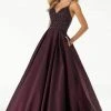Mori Lee - 45086 Jeweled Taffeta Long Ballgown Formal Gowns 2 Mori Lee - 45086 Jeweled Taffeta Long Ballgown Formal Gowns