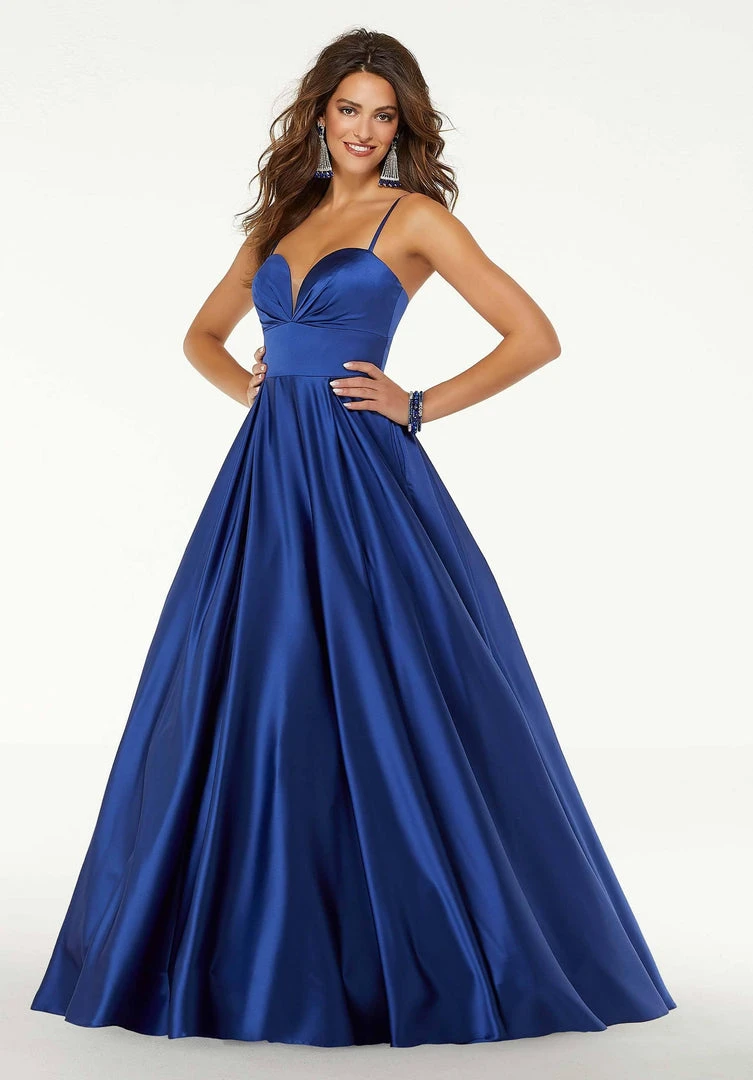 Formal Gowns Mori Lee - 45094 Pleat-Ornate Sweetheart Satin Ballgown 6 Formal Gowns Mori Lee - 45094 Pleat-Ornate Sweetheart Satin Ballgown