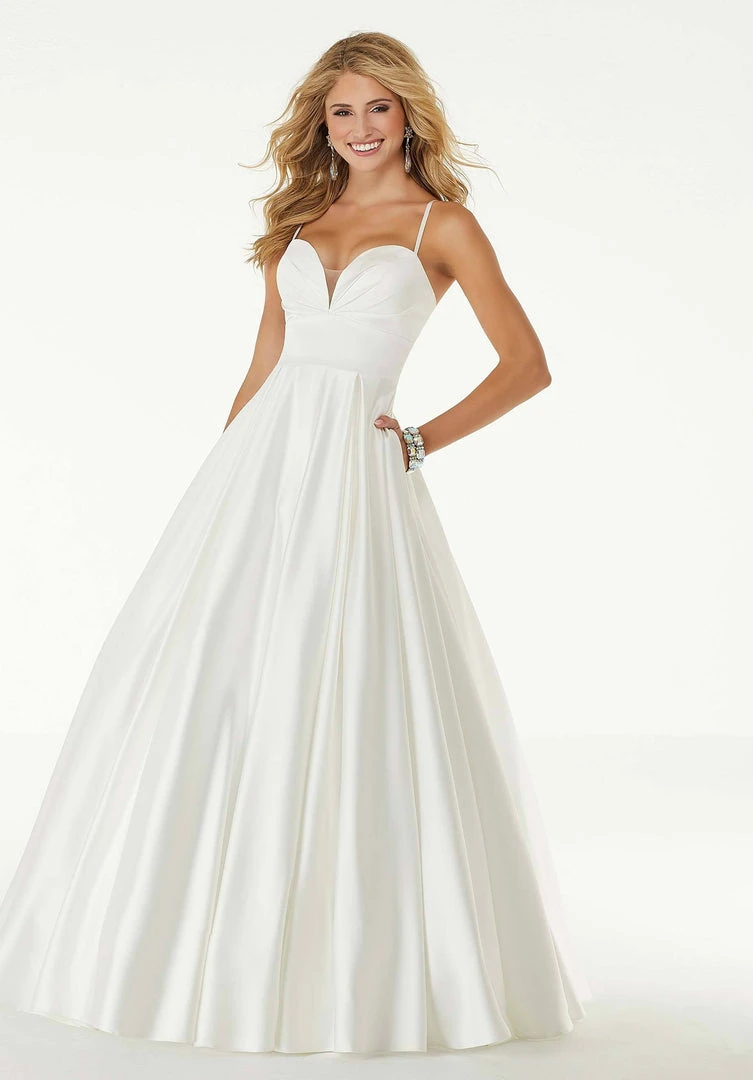 Formal Gowns Mori Lee - 45094 Pleat-Ornate Sweetheart Satin Ballgown 9 Formal Gowns Mori Lee - 45094 Pleat-Ornate Sweetheart Satin Ballgown