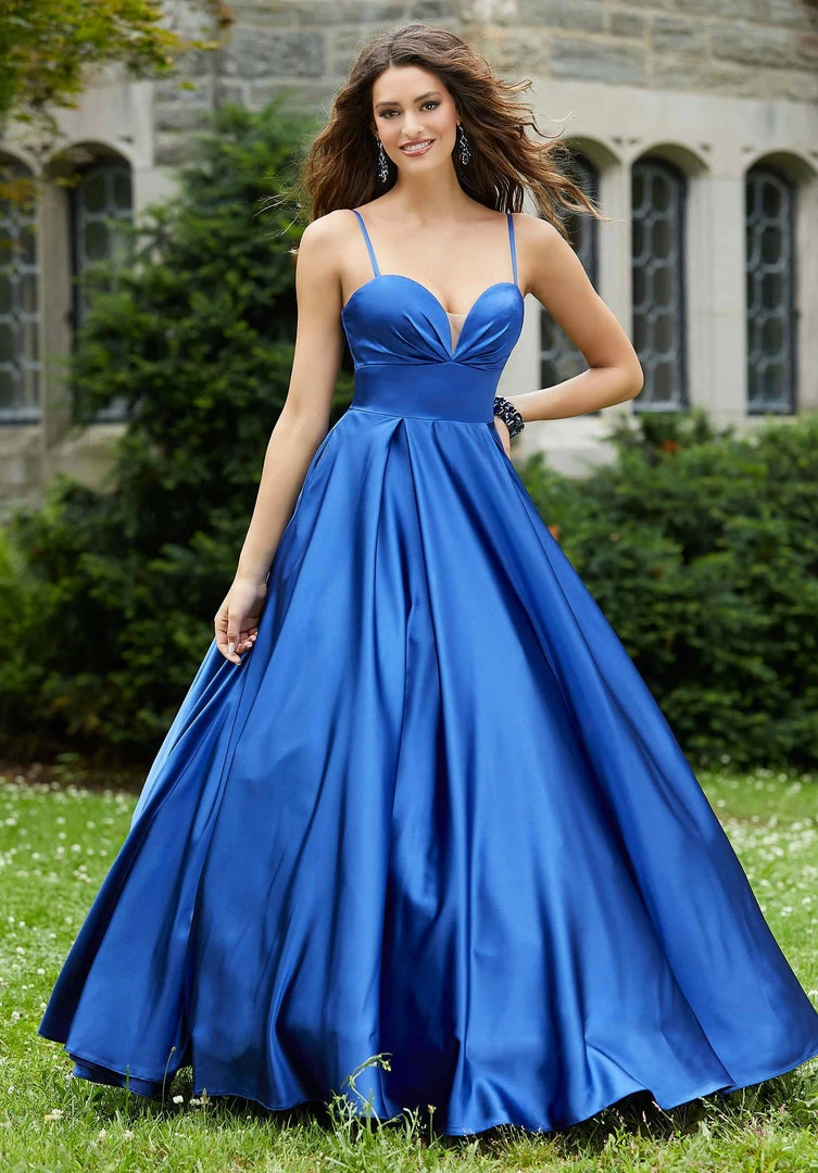 Formal Gowns Mori Lee - 45094 Pleat-Ornate Sweetheart Satin Ballgown 7 Formal Gowns Mori Lee - 45094 Pleat-Ornate Sweetheart Satin Ballgown