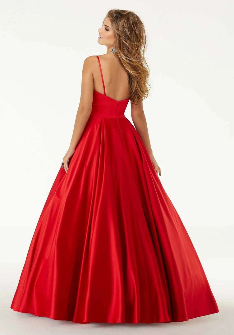 Formal Gowns Mori Lee - 45094 Pleat-Ornate Sweetheart Satin Ballgown 4 Formal Gowns Mori Lee - 45094 Pleat-Ornate Sweetheart Satin Ballgown