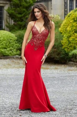 Mori Lee - 45095 Sequined Fitted Trumpet Dress Formal Gowns 12 Mori Lee - 45095 Sequined Fitted Trumpet Dress Formal Gowns