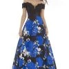 Morrell Maxie - Lace Off-Shoulder Floral A-line Dress 15620 - 1 Pc Royal Black In Size 4 Available Formal Gowns 1 Morrell Maxie - Lace Off-Shoulder Floral A-line Dress 15620 - 1 Pc Royal Black In Size 4 Available Formal Gowns