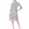 Nanette Nanette Lepore - NM9S171Y9 Long Sleeve Floral Print Dress