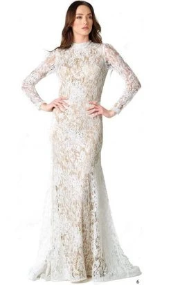 Formal Gowns Nicole Bakti 6703 White Dress - 1 Pc White In Size XS Available